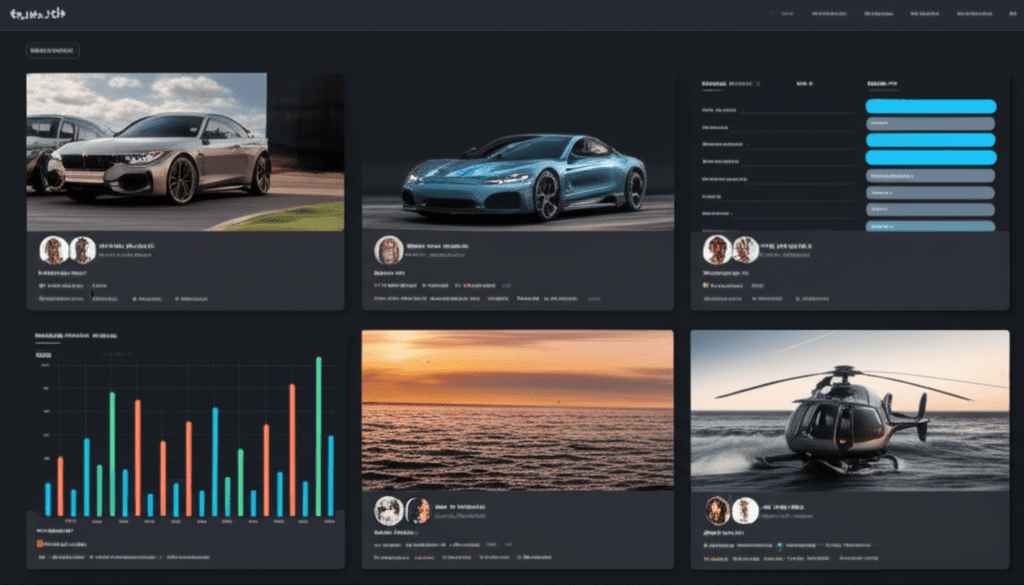 Motocury platform showing various vehicles and instructors